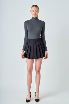 ENDLESS ROSE - Pleated Mini Skort - SKORTS available at Objectrare