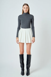 ENDLESS ROSE - Pleated Mini Skort - SKORTS available at Objectrare