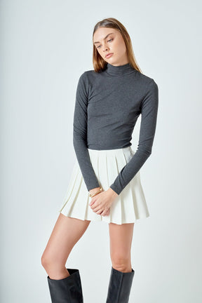 ENDLESS ROSE - Pleated Mini Skort - SKORTS available at Objectrare