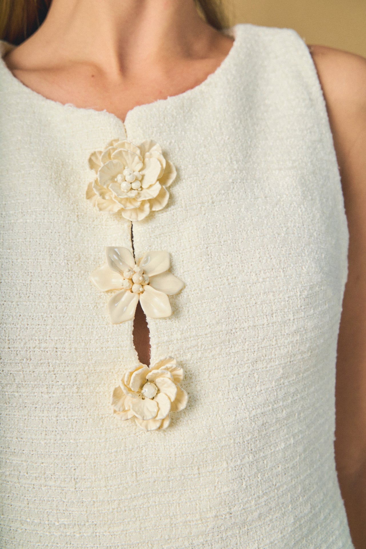 ENDLESS ROSE - Stacy Floral Trim Seamed Mini Dress - DRESSES available at Objectrare