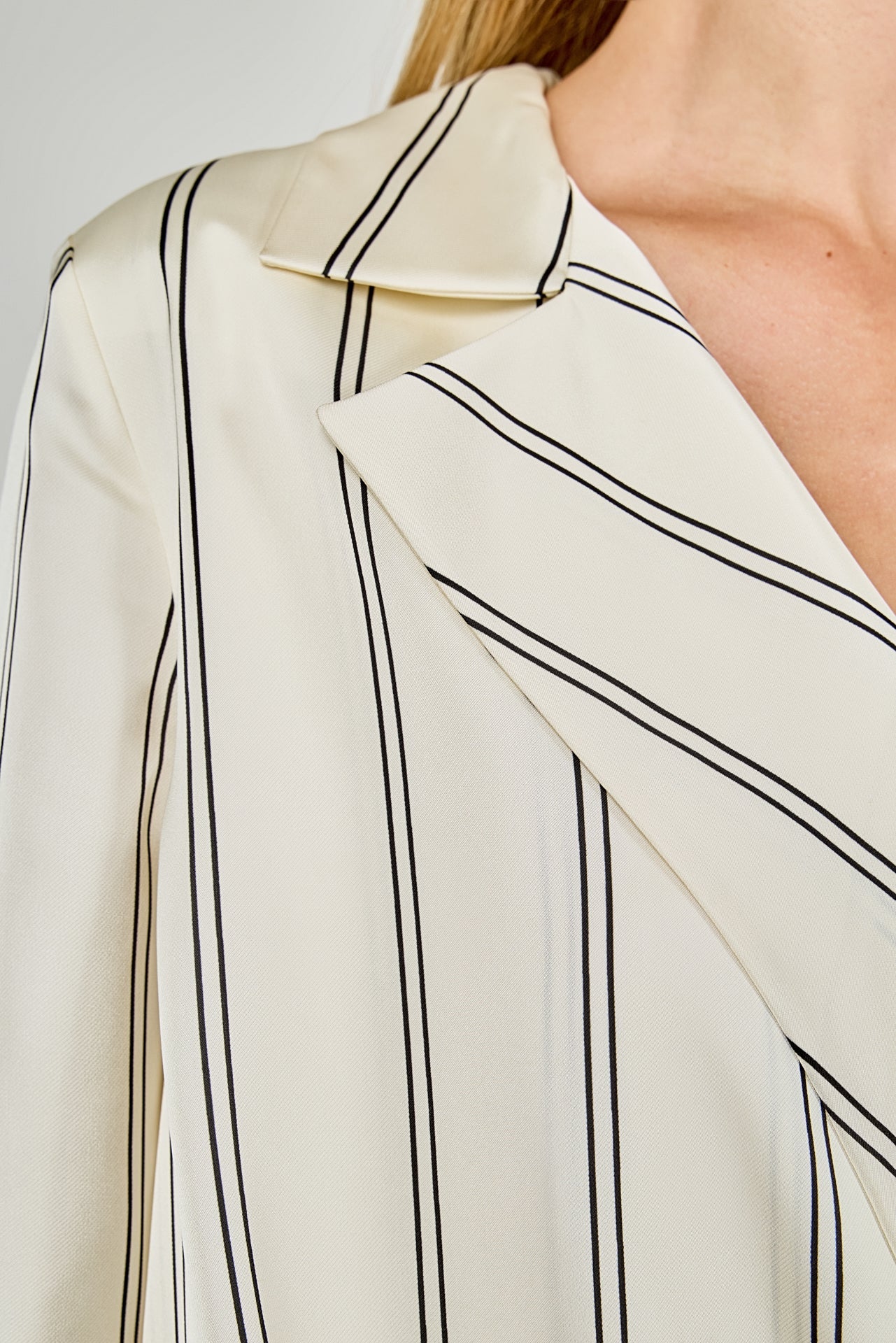 ENDLESS ROSE - Striped Wrap Blouse - SHIRTS & BLOUSES available at Objectrare