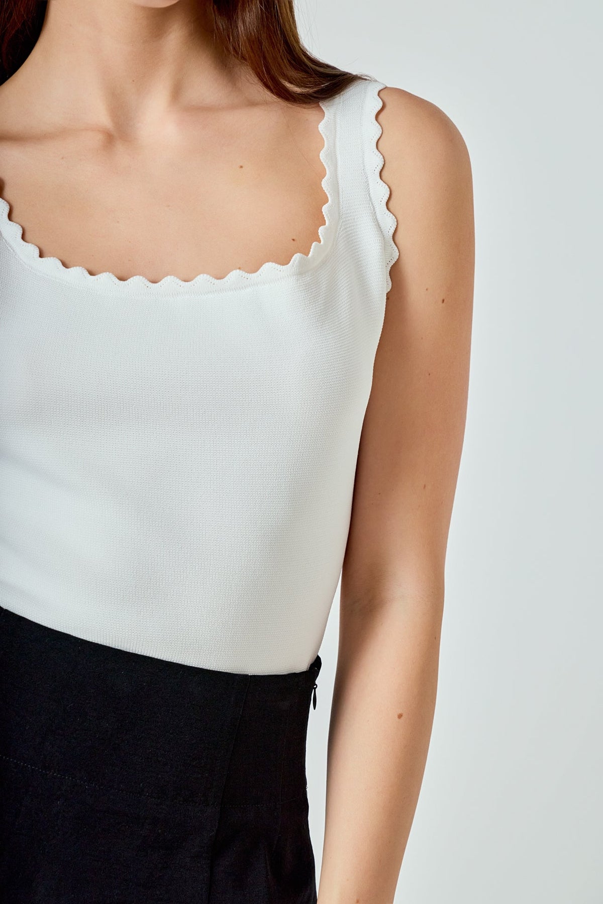 ENDLESS ROSE - Knitted Tank Top - TOPS available at Objectrare
