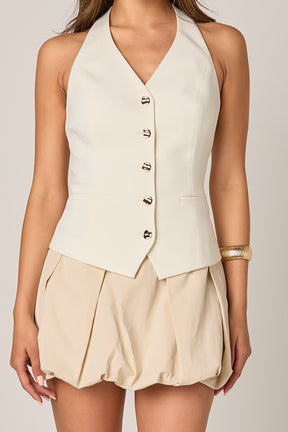 ENDLESS ROSE - Blend Halter Top - TOPS available at Objectrare