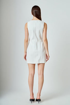 ENDLESS ROSE - Denim Button Up Mini Dress - DRESSES available at Objectrare