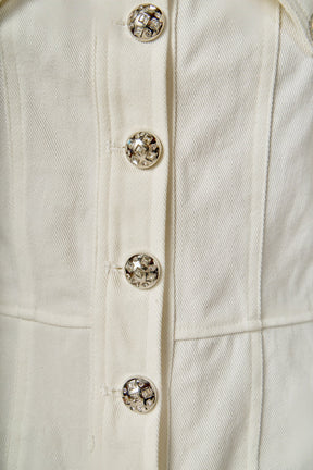 ENDLESS ROSE - Denim Button Up Mini Dress - DRESSES available at Objectrare