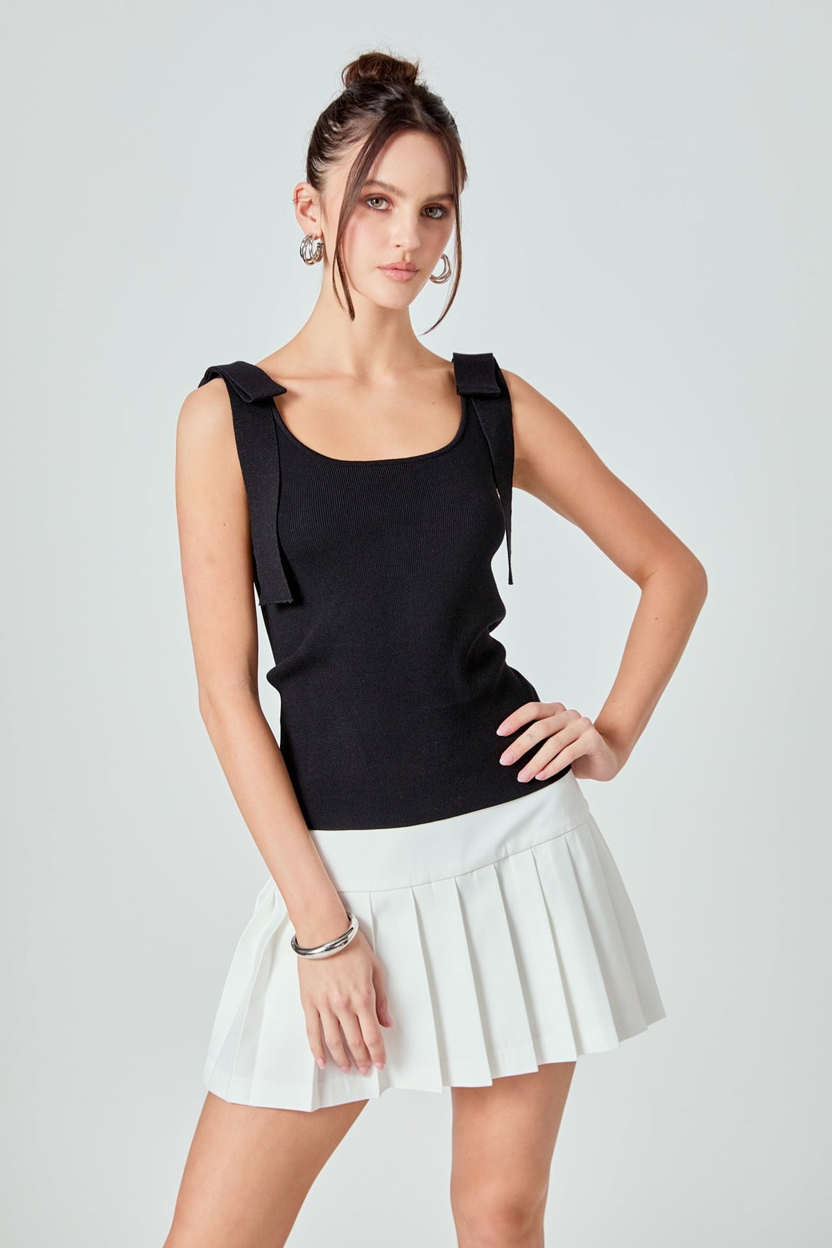 ENDLESS ROSE - Bow Strap Tank Top - TOPS available at Objectrare
