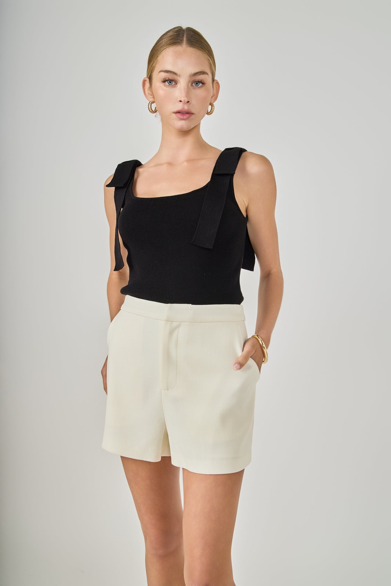 ENDLESS ROSE - Bow Strap Tank Top - TOPS available at Objectrare