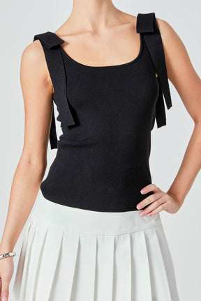 ENDLESS ROSE - Bow Strap Tank Top - TOPS available at Objectrare