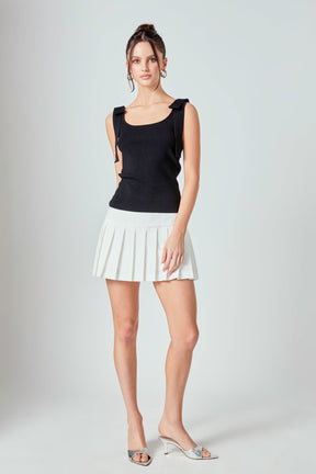 ENDLESS ROSE - Bow Strap Tank Top - TOPS available at Objectrare