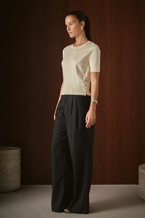 ENDLESS ROSE - Side Bow Buttoned Knit Top - SWEATERS & KNITS available at Objectrare