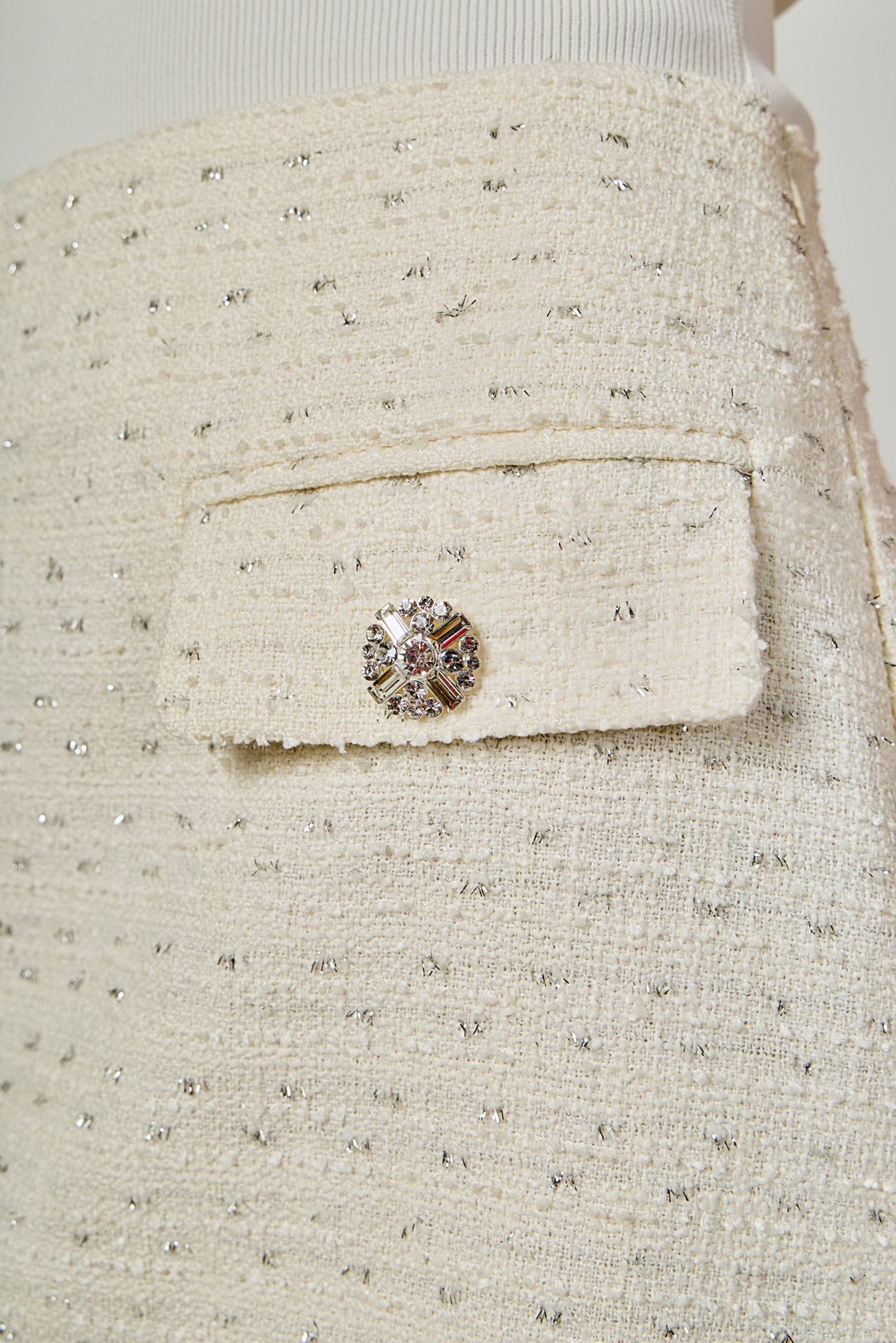 ENDLESS ROSE - Mid-Waisted Tweed Mini Skirt - SKIRTS available at Objectrare