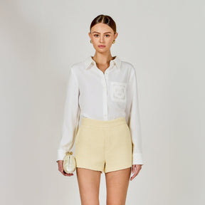 ENDLESS ROSE - Net Pocket Button Up Shirt - SHIRTS & BLOUSES available at Objectrare