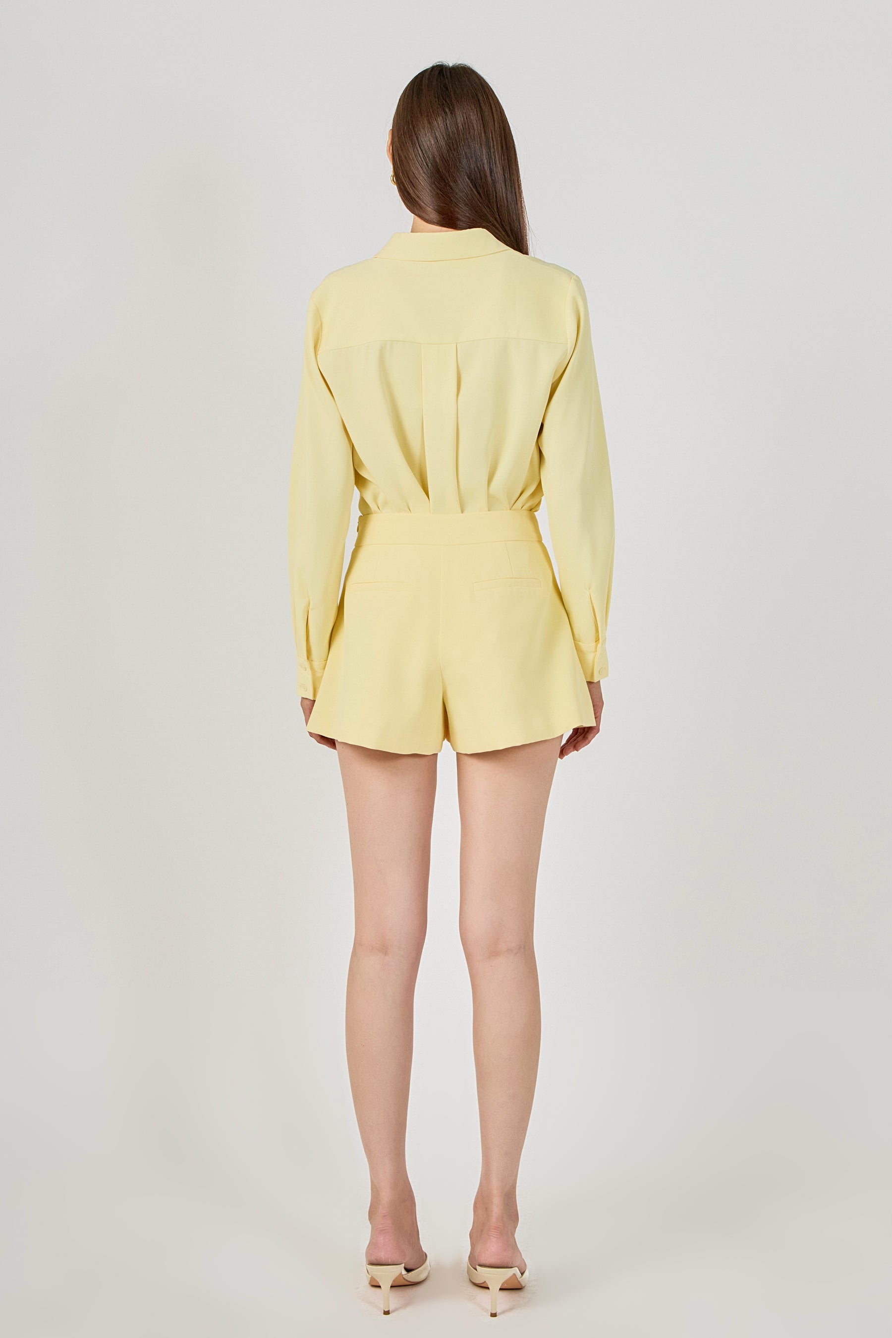 ENDLESS ROSE - Net Pocket A-Line Shorts - SHORTS available at Objectrare