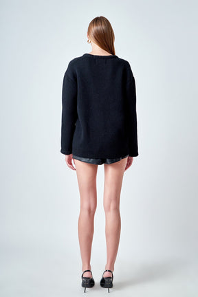 ENDLESS ROSE - Floral Button Down Cardigan - SWEATERS & KNITS available at Objectrare