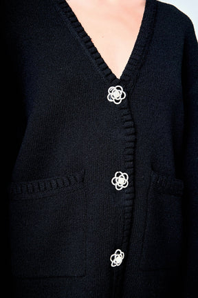ENDLESS ROSE - Floral Button Down Cardigan - SWEATERS & KNITS available at Objectrare