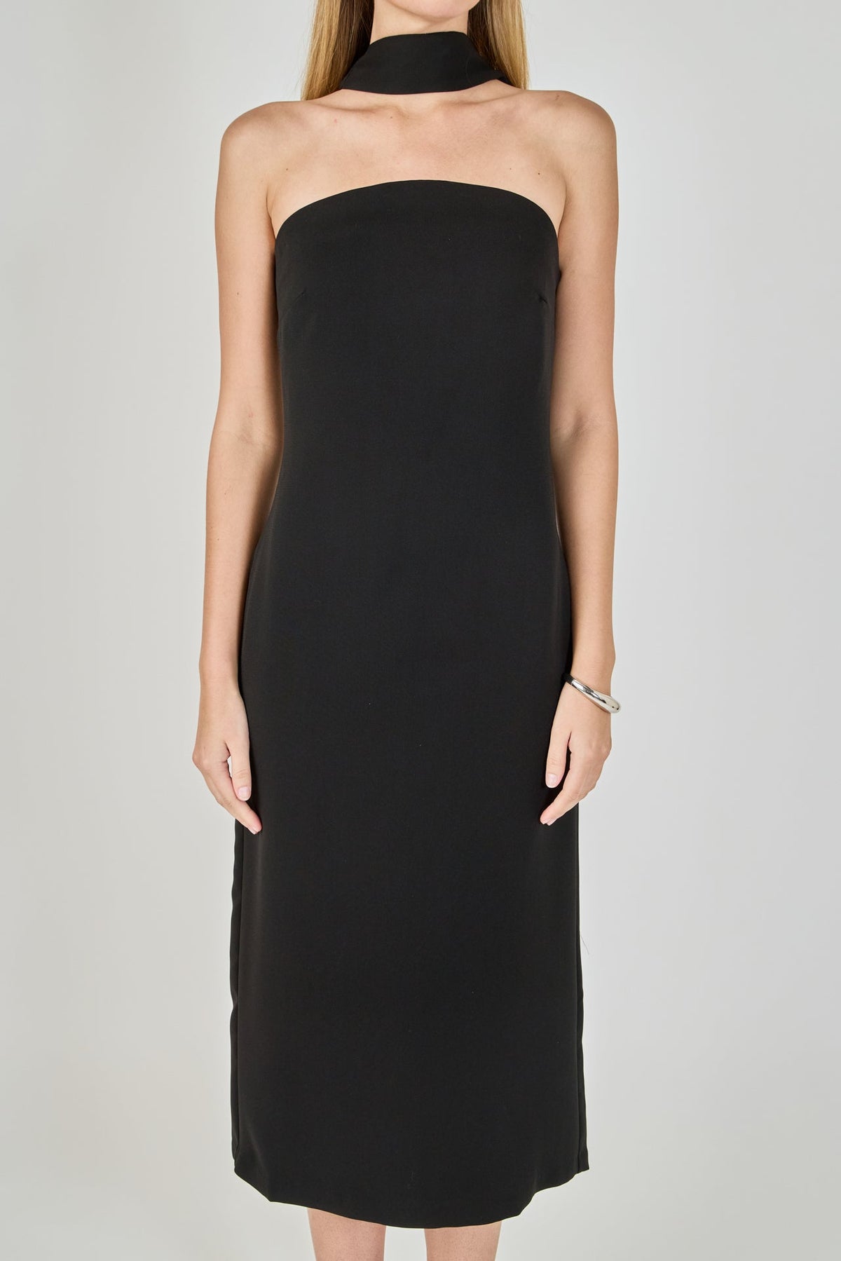 ENDLESS ROSE - Choker Tie Midi Dress - DRESSES available at Objectrare