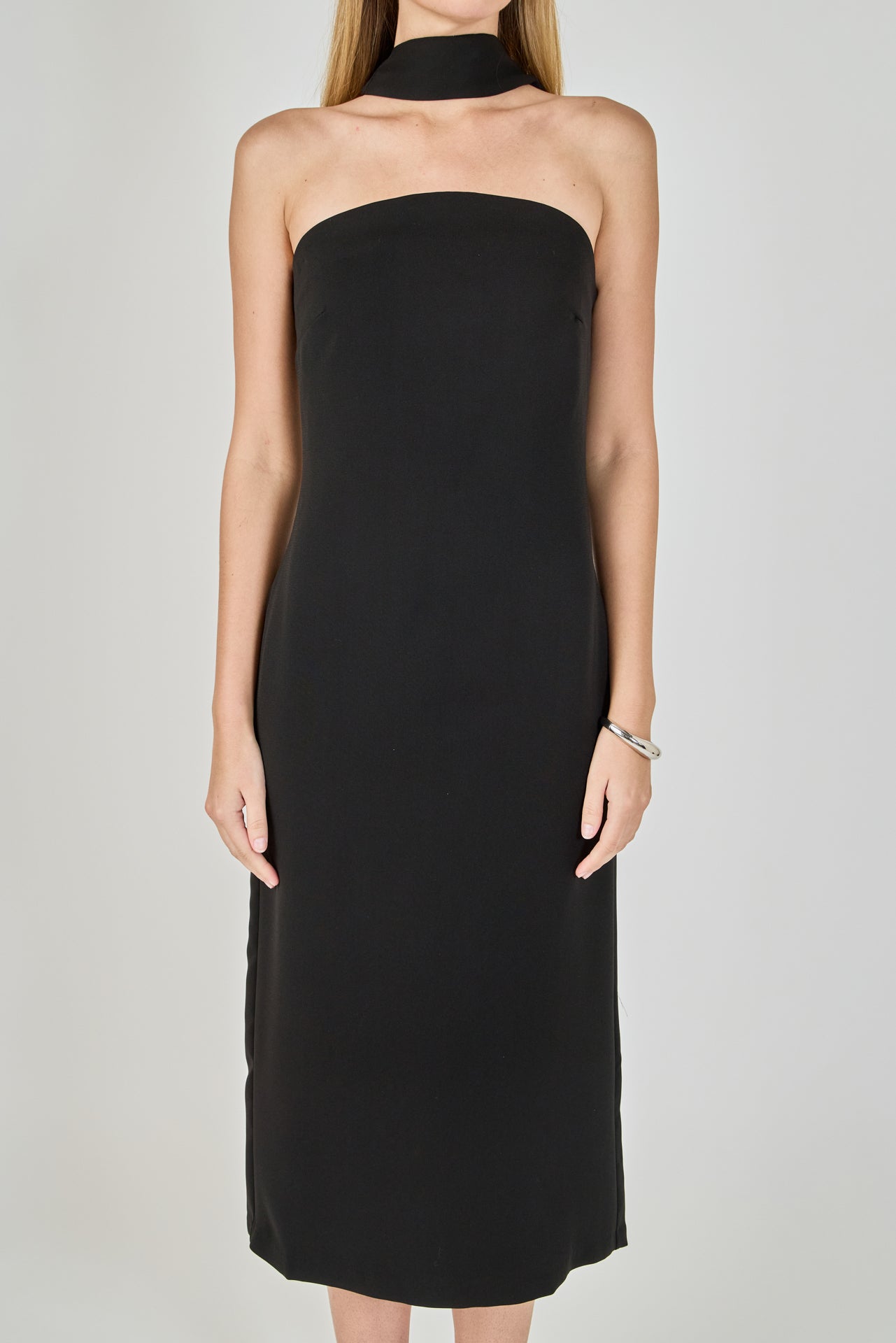 ENDLESS ROSE - Choker Tie Midi Dress - DRESSES available at Objectrare