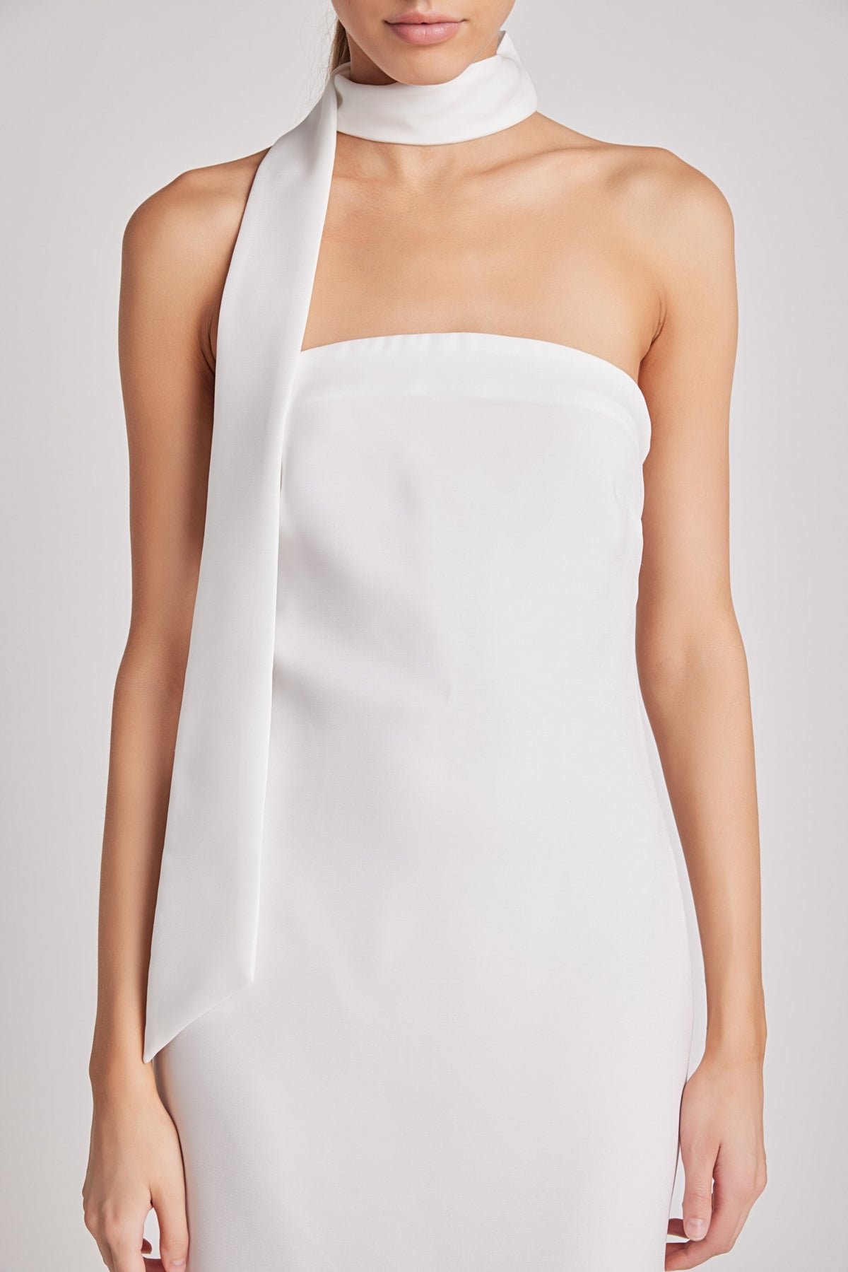 Choker Tie Midi Dress