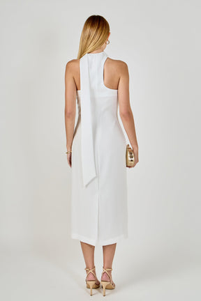 ENDLESS ROSE - Choker Tie Midi Dress - DRESSES available at Objectrare