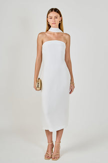 ENDLESS ROSE - Choker Tie Midi Dress - DRESSES available at Objectrare