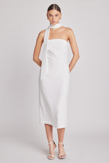 Choker Tie Midi Dress