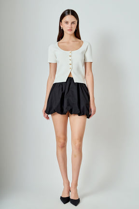 ENDLESS ROSE - Bubble Mini Skirt - SKIRTS available at Objectrare