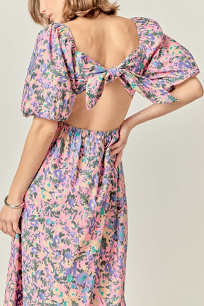 ENGLISH FACTORY - Open Back Tie Maxi Dress - DRESSES available at Objectrare
