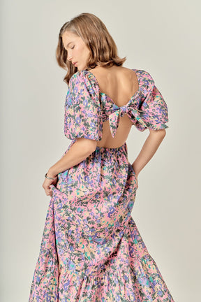 ENGLISH FACTORY - Open Back Tie Maxi Dress - DRESSES available at Objectrare
