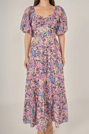 ENGLISH FACTORY - Open Back Tie Maxi Dress - DRESSES available at Objectrare