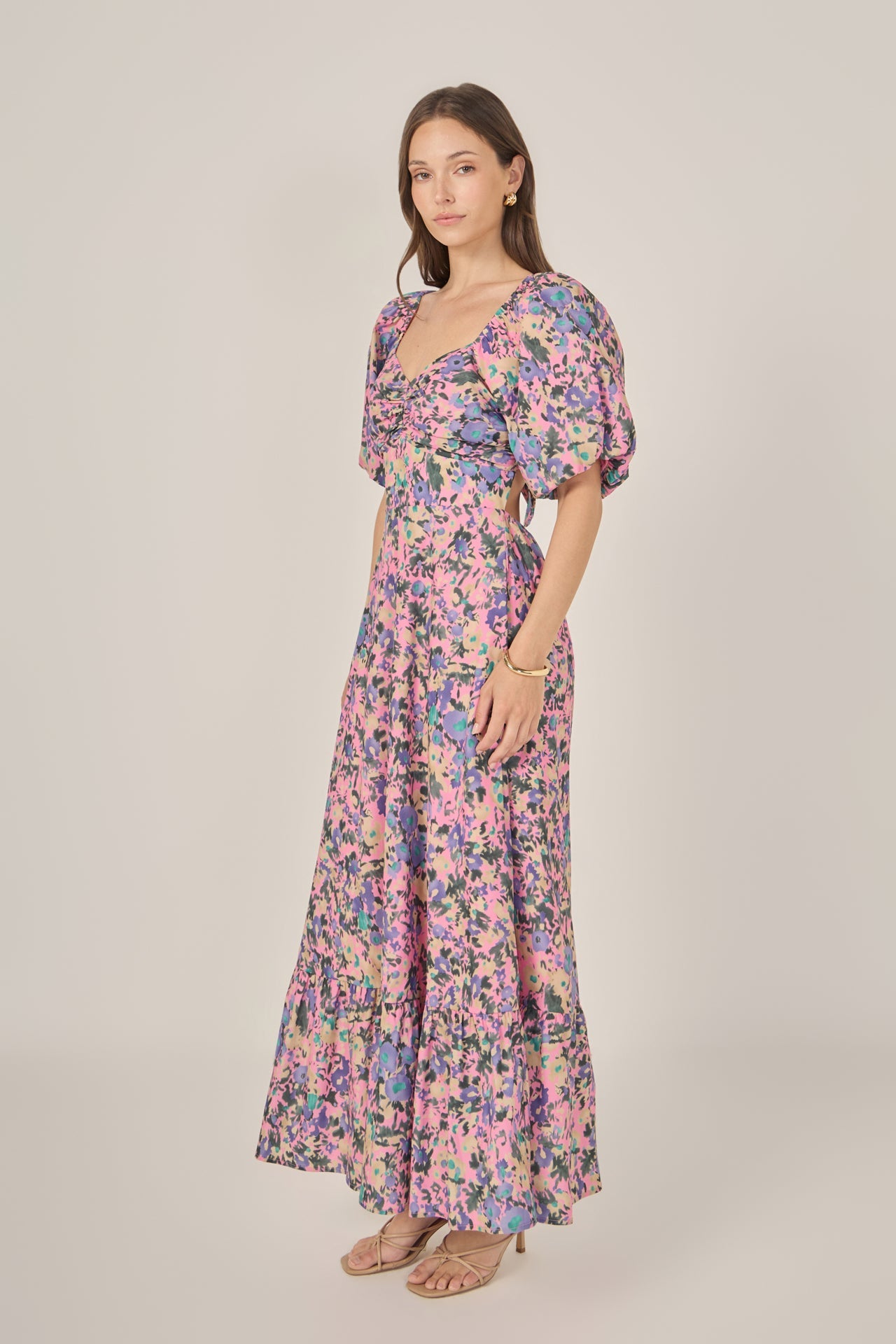 ENGLISH FACTORY - Open Back Tie Maxi Dress - DRESSES available at Objectrare