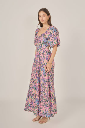 ENGLISH FACTORY - Open Back Tie Maxi Dress - DRESSES available at Objectrare