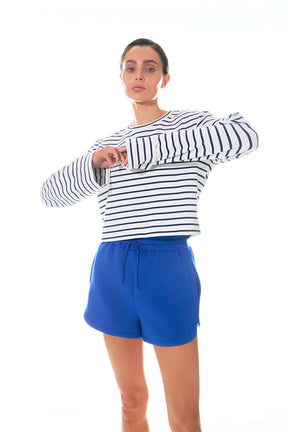 GREY LAB - Grey Lab - Striped Cropped Top - TOPS available at Objectrare