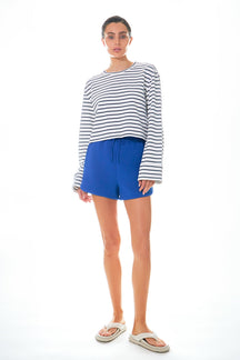 GREY LAB - Grey Lab - Striped Cropped Top - TOPS available at Objectrare