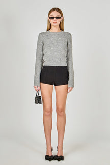 Bead Embellished Sweater