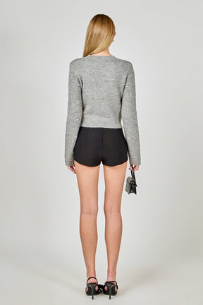 Bead Embellished Sweater