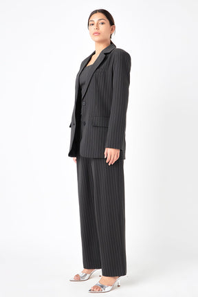 GREY LAB - Grey Lab - Pinstriped Oversized Blazer - BLAZERS available at Objectrare