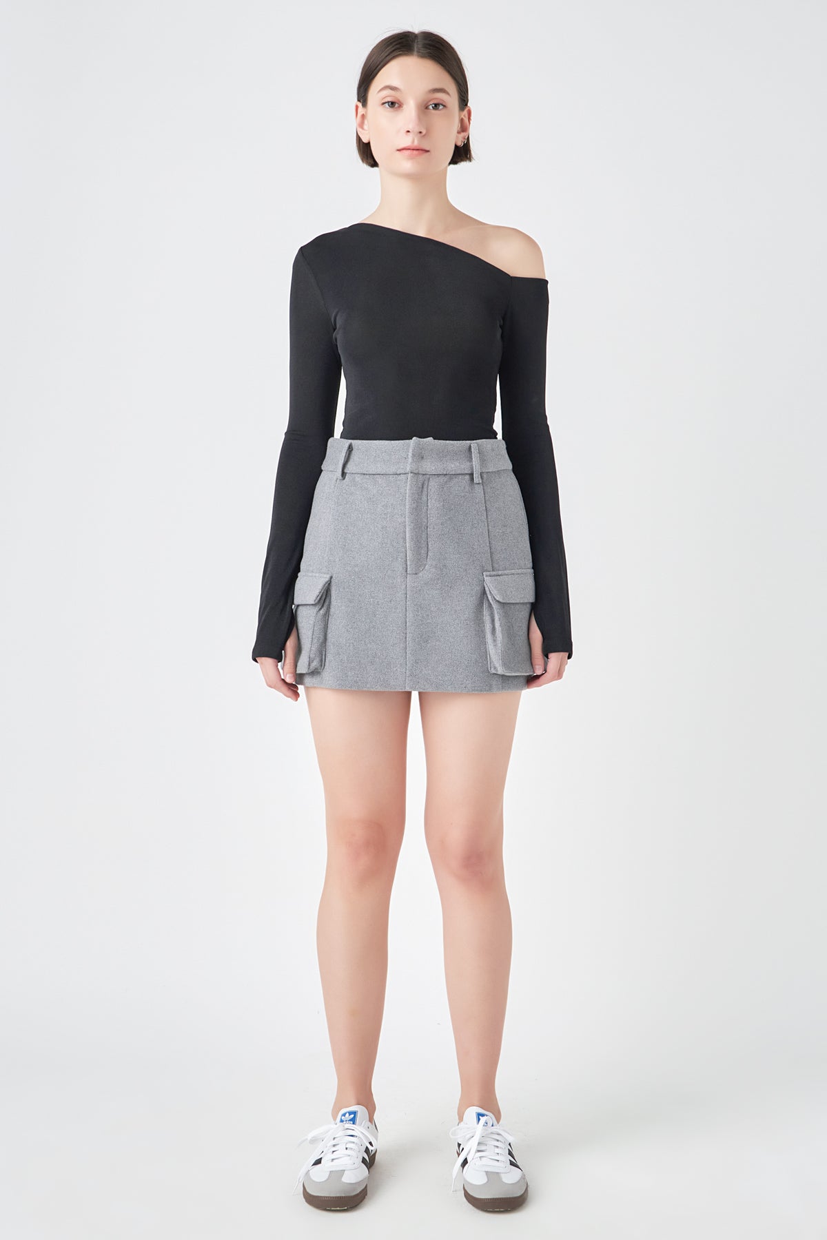 GREY LAB - Asymmetric Shoulder Top - TOPS available at Objectrare
