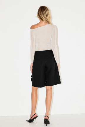 GREY LAB - Asymmetric Shoulder Top - TOPS available at Objectrare
