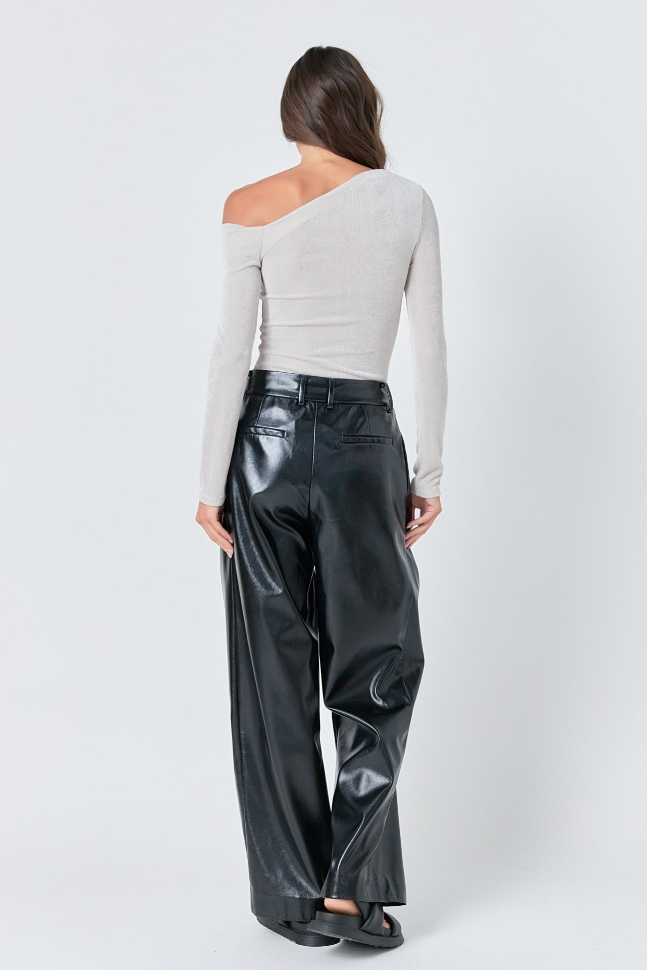 GREY LAB - Grey Lab - Asymmetric Shoulder Top - TOPS available at Objectrare