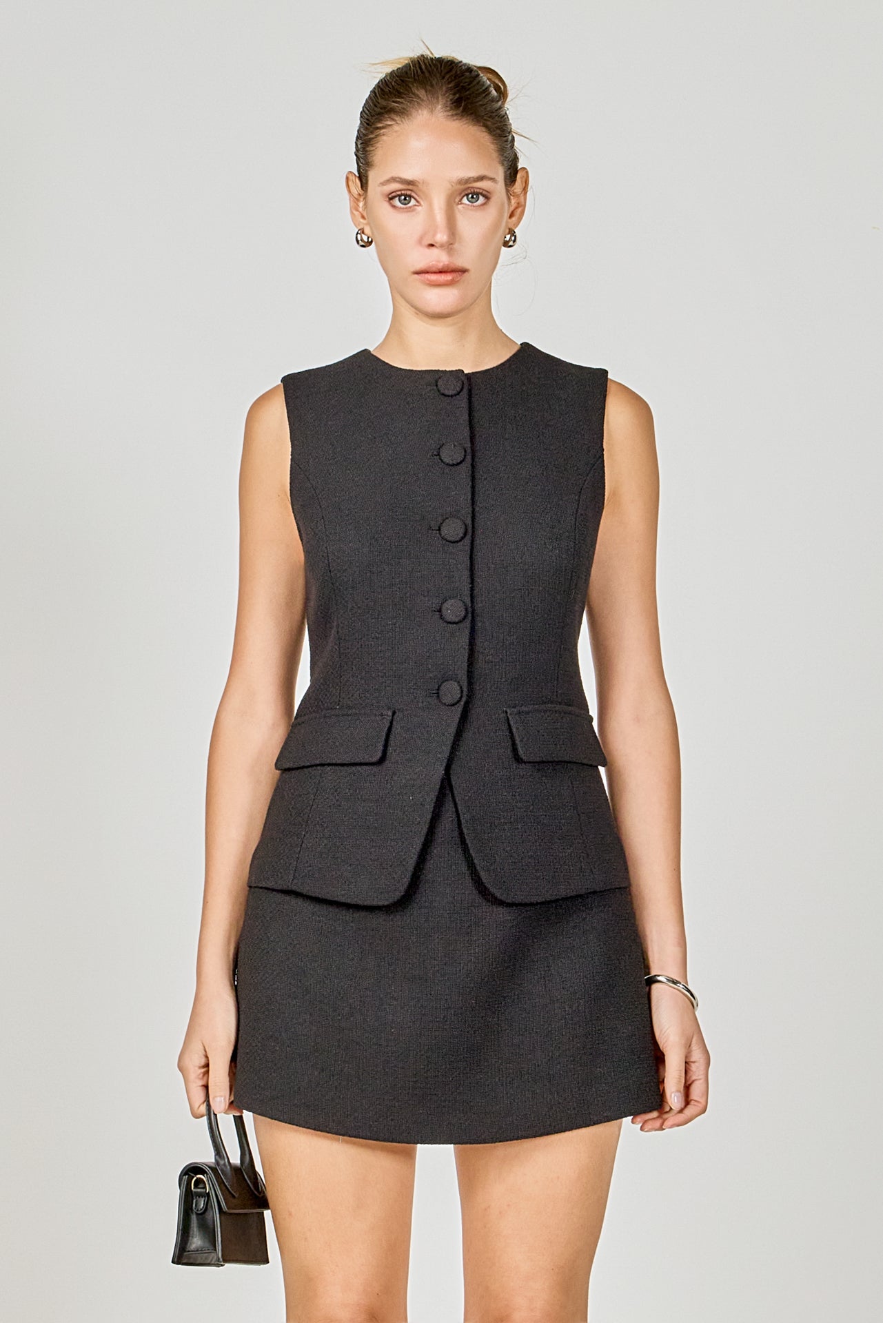 ENDLESS ROSE - Vest Skort Romper - ROMPERS available at Objectrare