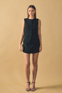 ENDLESS ROSE - Vest Skort Romper - ROMPERS available at Objectrare