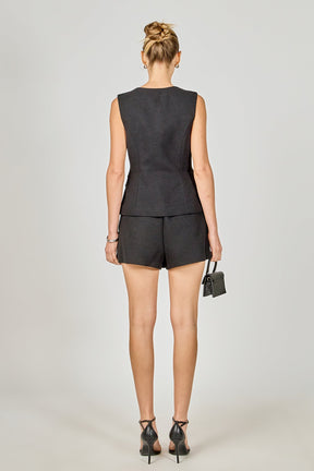 ENDLESS ROSE - Vest Skort Romper - ROMPERS available at Objectrare