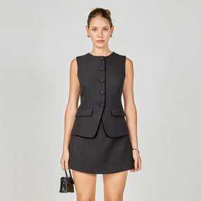 ENDLESS ROSE - Vest Skort Romper - ROMPERS available at Objectrare