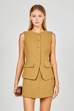 ENDLESS ROSE - Vest Skort Romper - ROMPERS available at Objectrare