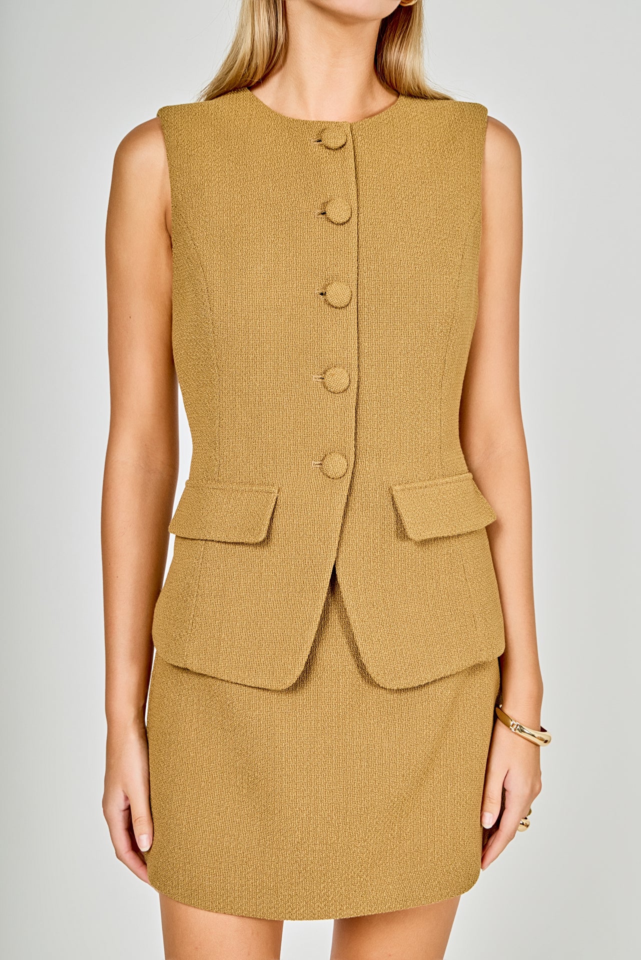 ENDLESS ROSE - Vest Skort Romper - ROMPERS available at Objectrare