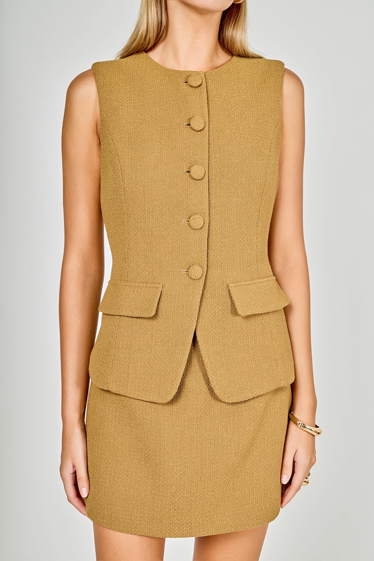 ENDLESS ROSE - Vest Skort Romper - ROMPERS available at Objectrare