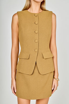 ENDLESS ROSE - Vest Skort Romper - ROMPERS available at Objectrare