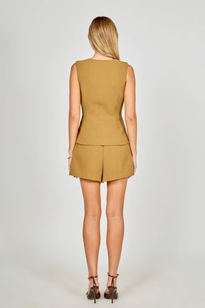 ENDLESS ROSE - Vest Skort Romper - ROMPERS available at Objectrare