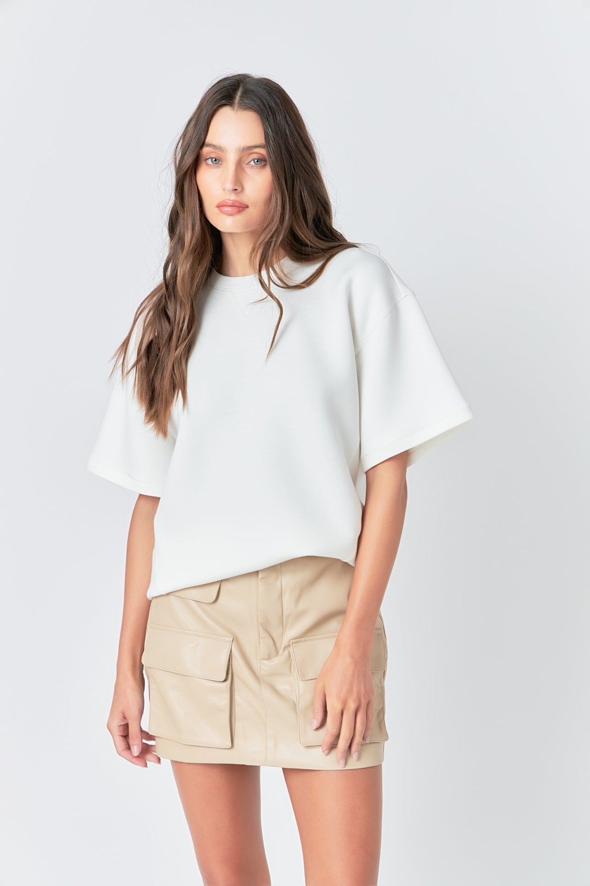 GREY LAB - Low Waisted Cargo Mini Skirt - SKIRTS available at Objectrare