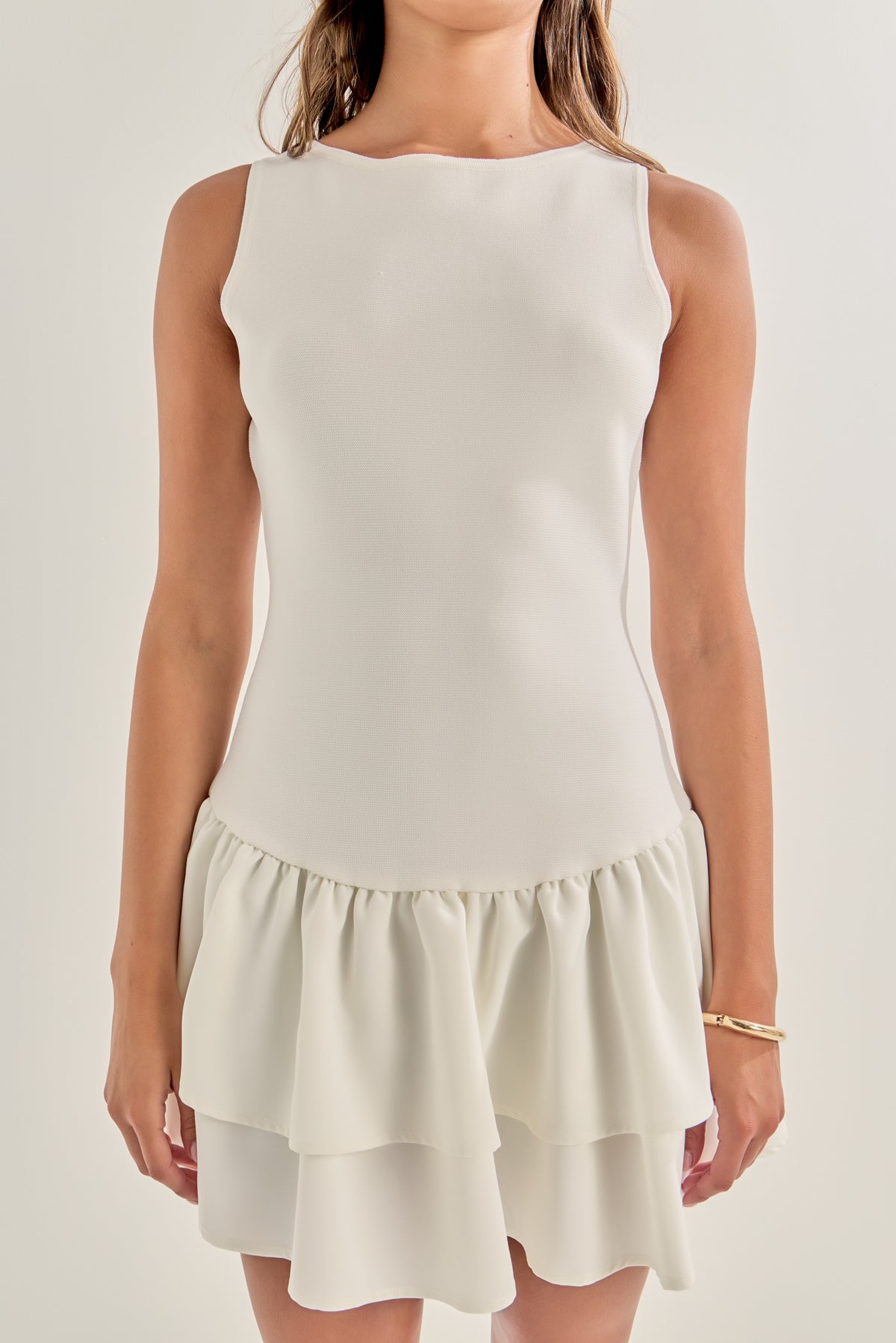 ENDLESS ROSE - Combo Mixed Mini Dress - DRESSES available at Objectrare